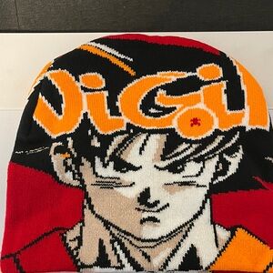 Vibrant Anime Kids Beanie HAT- Orange, Red, Black